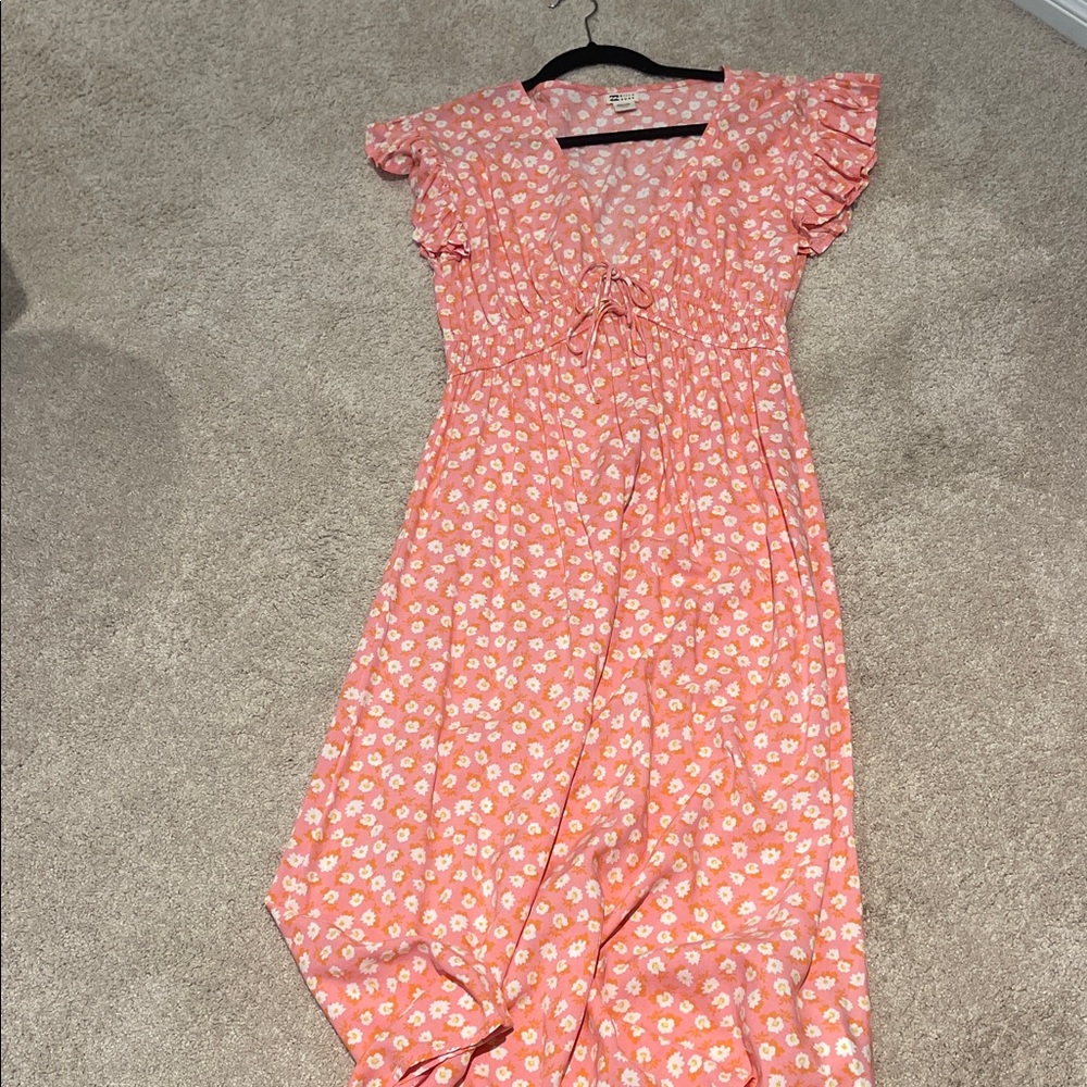 Billabong Coral Floral Maxi Dress